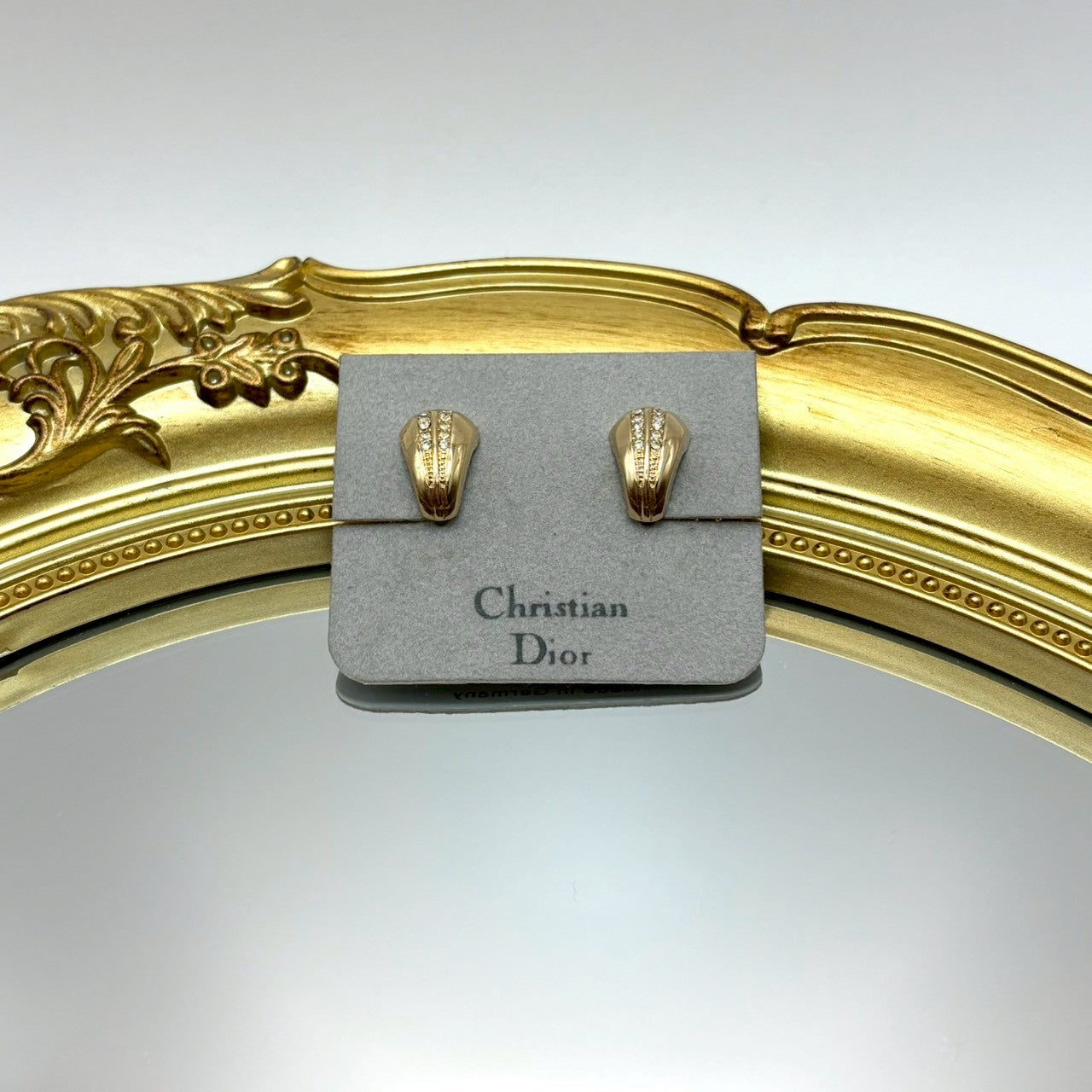 Dior 雕刻金層耳夾|Dior Sculpted Gold-Tone Clip-On Earrings