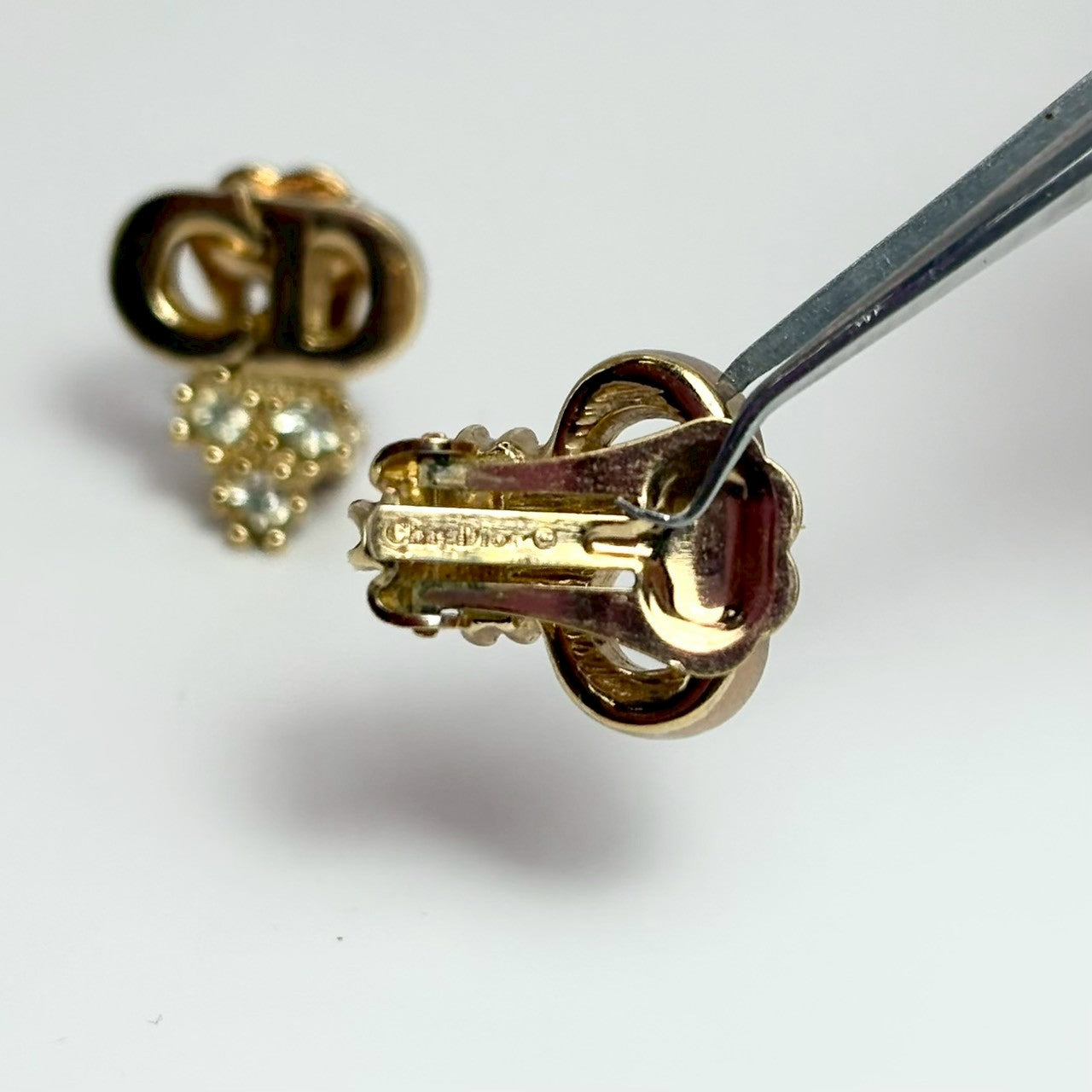 ✨ Dior Logo 水鑽耳夾 | Dior Crystal Logo Clip-On Earrings ✨