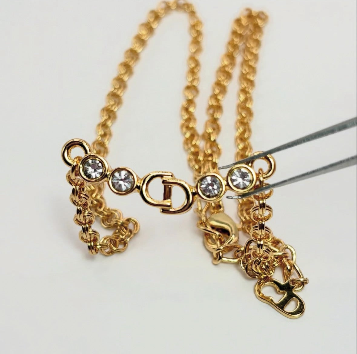 Dior 金標微光|CD Crystal Glow Necklace —Gold Ver.