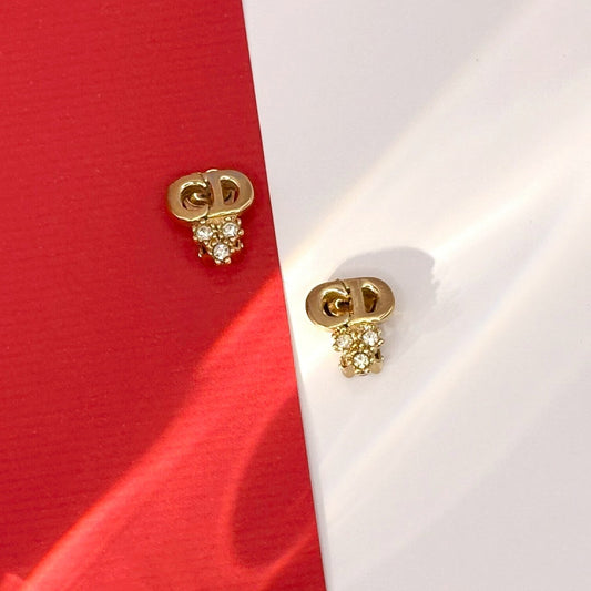 ✨ Dior Logo 水鑽耳夾 | Dior Crystal Logo Clip-On Earrings ✨