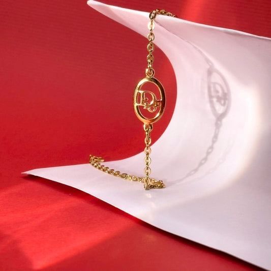 Dior 經典交疊徽記手鍊 | Dior Interlocking CD Bracelet