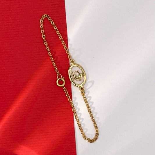 Dior 經典交疊徽記手鍊 | Dior Interlocking CD Bracelet